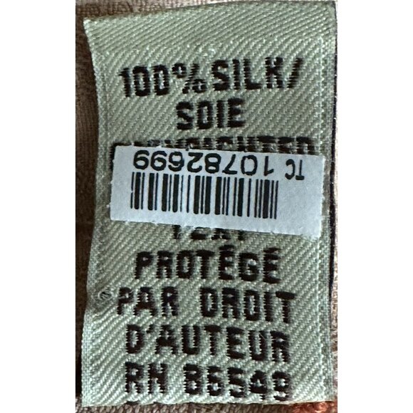 Tommy Bahama Mens Shirt Silk Hawaiian Textured Floral Camp Pink Salmon XL - Picture 9 of 14